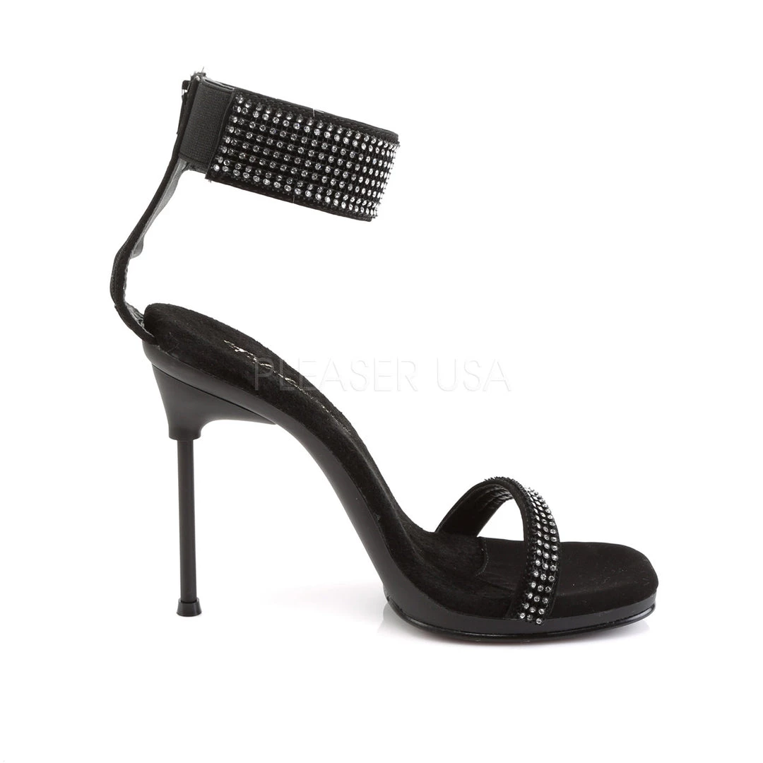 Fabulicious Black Nubuck 4.5" Heel Platform Sandal 6 Fabulicious Black Nubuck 4.5" Heel Platform Sandal