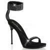 Fabulicious Black Nubuck 4.5" Heel Platform Sandal