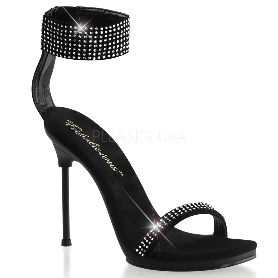 Fabulicious Black Nubuck 4.5" Heel Platform Sandal 3 Fabulicious Black Nubuck 4.5" Heel Platform Sandal