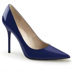 Pleaser Shoes 4" Heel Pointed-Toe Pump - Navy*