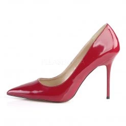 Pleaser 4" Heel Pointed-Toe Pump - Raspberry* 7 Pleaser 4
