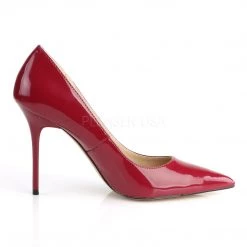 Pleaser 4" Heel Pointed-Toe Pump - Raspberry* 9 Pleaser 4