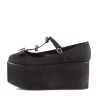 Demonia Black Canvas 3.3" Platform Shoes*