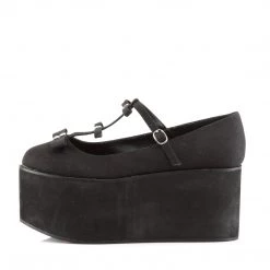 Demonia Black Canvas 3.3" Platform Shoes*