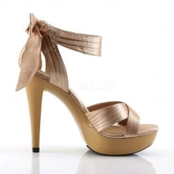 Fabulicious Shoes Champagne Satin 5