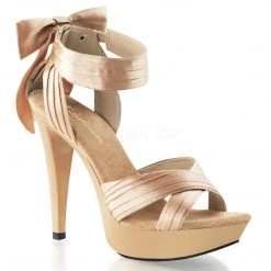Fabulicious Shoes Champagne Satin 5