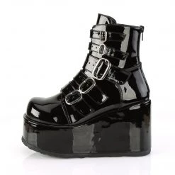 Demonia Shoes Black Patent Leather 4.3