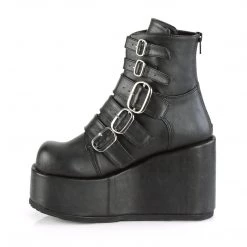Demonia Shoes Black Vegan Leather 4.3