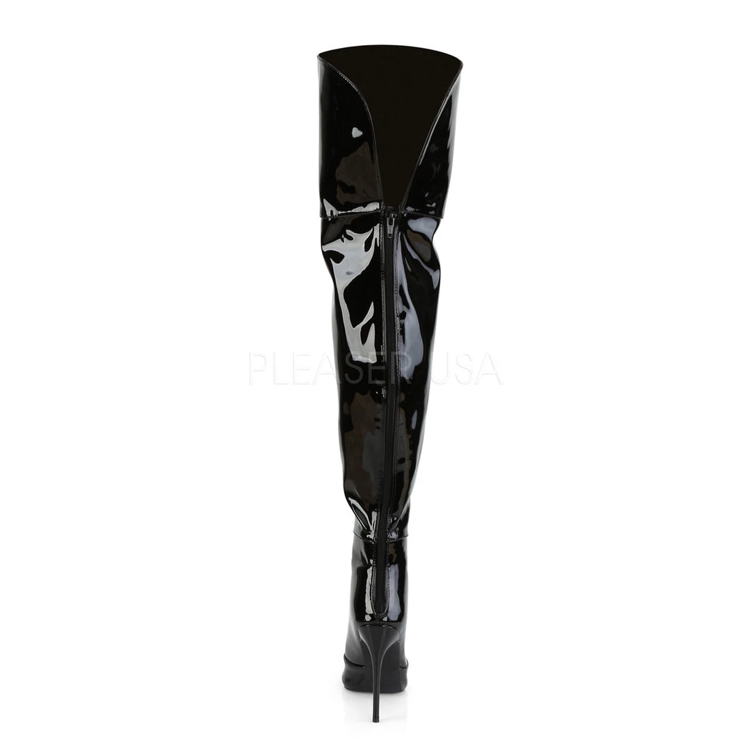 Pleaser Shoes 5" Black Stretch Thigh High Boots* 5 Pleaser Shoes 5" Black Stretch Thigh High Boots*