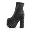 Demonia 6.5" Heel Black Vegan Leather 3" Platform Boots* Shoes 2 Demonia 6.5" Heel Black Vegan Leather 3" Platform Boots* Shoes