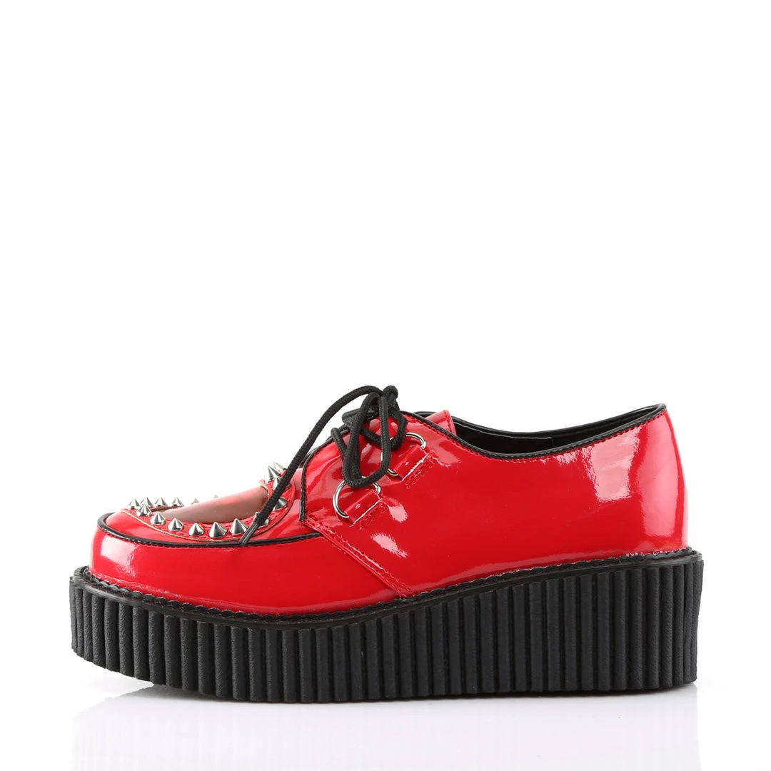 Demonia Red Patent Leather-Pvc 2" Platform Creepers* 3 Demonia Red Patent Leather-Pvc 2" Platform Creepers*