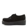 Demonia Shoes Black Vegan Suede 2" Platform Creepers* 2 Demonia Shoes Black Vegan Suede 2" Platform Creepers*