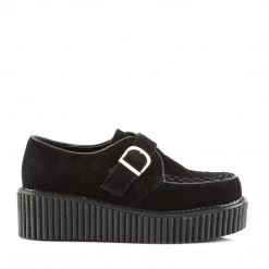 Demonia Shoes Black Vegan Suede 2