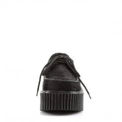 Demonia Black Fur 3" Platform Creepers*