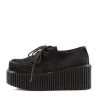 Demonia Black Fur 3" Platform Creepers* 1 Demonia Black Fur 3" Platform Creepers*