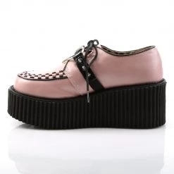 Demonia Baby Pink Vegan Leather 3" Platform Creepers*