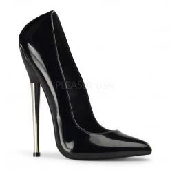 Devious Shoes 6 1/4" Solid Brass Heel Plain Pump*
