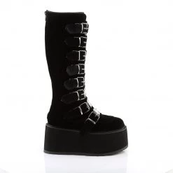 Demonia Shoes Black Velvet 3.5