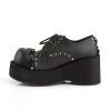 Demonia Shoes Black Vegan Leather 3.3" Platforms*