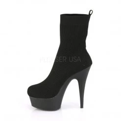 Pleaser 6" Heel Black Ankle Boot* Shoes
