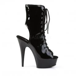 Pleaser 6" Heel Black Lace-Up Bootie* 9 Pleaser 6