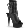 Pleaser 6" Heel Black Faux Leather Ankle Boot*
