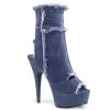 Pleaser Shoes 6" Heel Blue Ankle Boot*