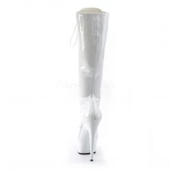 Pleaser 6" Heel Lace-Up White Over The Knee Boots* Shoes