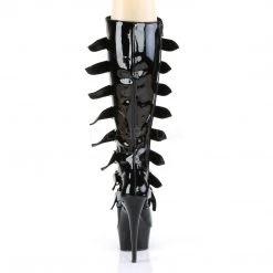 Pleaser 6" Heel Buckle Black Knee High Boots* Shoes