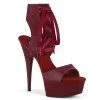Pleaser 6" Heel Burgundy Lace-Up Sandal* 1 Pleaser 6" Heel Burgundy Lace-Up Sandal*