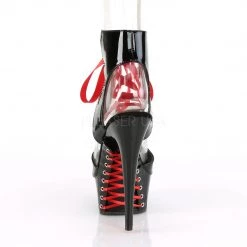 Pleaser Shoes 6" Heel Black Lace-Up Sandal Booties* 8 Pleaser Shoes 6