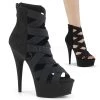 Pleaser 6" Heel Black Sandal*