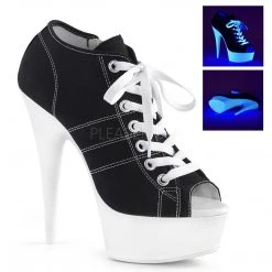 Pleaser 6" Heel Black/White* Shoes