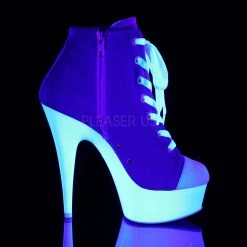 Pleaser 6" Heel Blue/White* 9 Pleaser 6