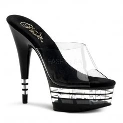 Pleaser Clear 6" Platform Slide Pumps* Shoes