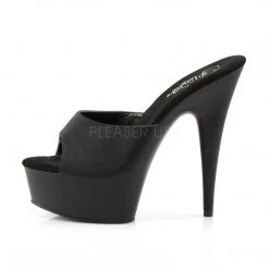 Pleaser 6" Heel Black Platform Slide Shoes* 7 Pleaser 6