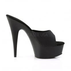 Pleaser 6" Heel Black Platform Slide Shoes* 9 Pleaser 6