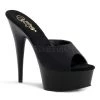 Pleaser 6" Heel Black Platform Slide Shoes*
