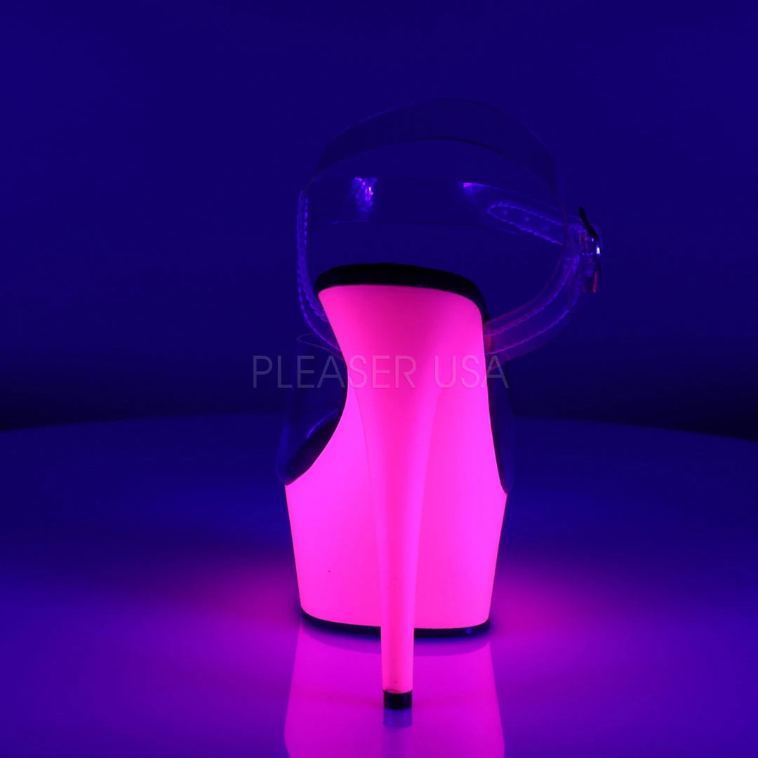 Pleaser Clear 6" Ankle Strap Pumps* 5 Pleaser Clear 6" Ankle Strap Pumps*