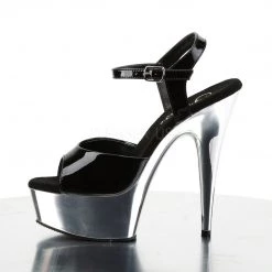 Pleaser Shoes 6" Black Ankle Strap Stripper High Heels*