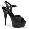 Pleaser 6" Black Faux Leather Stripper Heels* Shoes