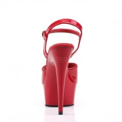 Pleaser Shoes 6" Red Ankle Strap Stripper Heels* 8 Pleaser Shoes 6