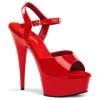 Pleaser Shoes 6" Red Ankle Strap Stripper Heels* 2 Pleaser Shoes 6" Red Ankle Strap Stripper Heels*