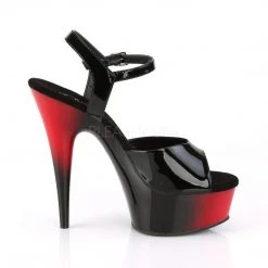 Pleaser Shoes Black/Red 6