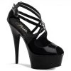 Pleaser 6" High Heel Black Ankle Strap Sandal Shoes* 1 Pleaser 6" High Heel Black Ankle Strap Sandal Shoes*
