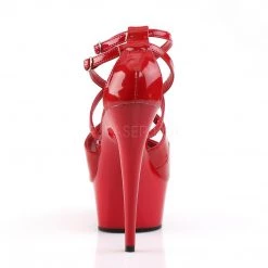Pleaser 6" Heel Red Ankle Strap Sandal Shoes* 8 Pleaser 6