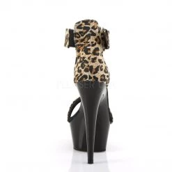 Pleaser 6" Heel Leopard Print Sandal Shoes* 8 Pleaser 6