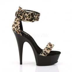 Pleaser 6" Heel Leopard Print Sandal Shoes* 9 Pleaser 6