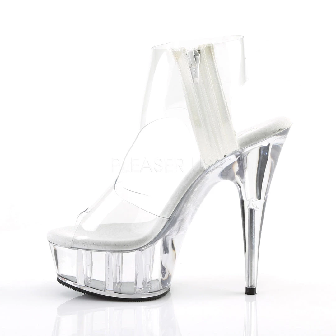 Pleaser 6" Heel Clear Sandal* 4 Pleaser 6" Heel Clear Sandal*