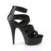 Pleaser 6" Heel Black Double Criss Cross Sandal* Shoes 2 Pleaser 6" Heel Black Double Criss Cross Sandal* Shoes